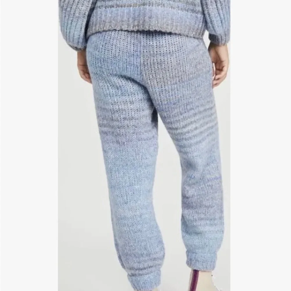 LoveShackFancy Wool Blossom Pant in Blue Horizon Women's Size M with tags - Picture 6 of 8